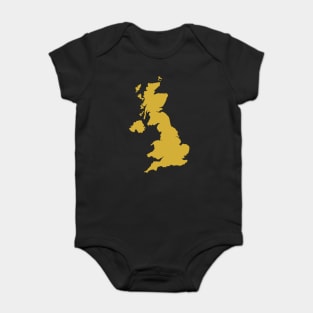 United Kingdom Map Baby Bodysuit